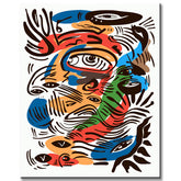 Painting by Numbers Abstract Eyes of Love